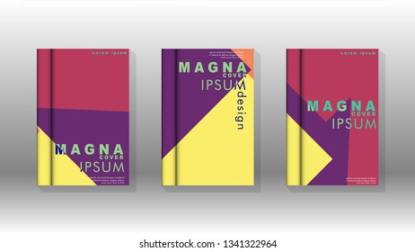 Background of abstract book cover layout. For brochures, magazines, vector templates, etc. Modern designs form geometric patterns in EPS 10
