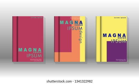 Background of abstract book cover layout. For brochures, magazines, vector templates, etc. Modern designs form geometric patterns in EPS 10