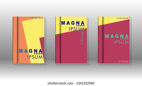 Background of abstract book cover layout. For brochures, magazines, vector templates, etc. Modern designs form geometric patterns in EPS 10