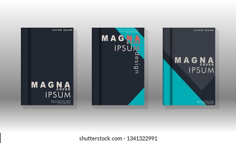 Background of abstract book cover layout. For brochures, magazines, vector templates, etc. Modern designs form geometric patterns in EPS 10