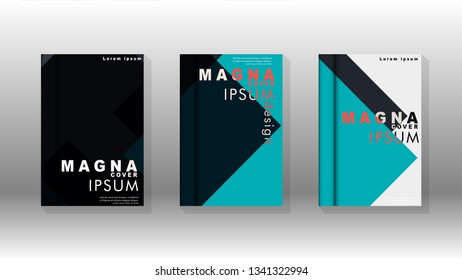 Background of abstract book cover layout. For brochures, magazines, vector templates, etc. Modern designs form geometric patterns in EPS 10