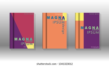 Background of abstract book cover layout. For brochures, magazines, vector templates, etc. Modern designs form geometric patterns in EPS 10