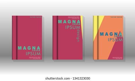 Background of abstract book cover layout. For brochures, magazines, vector templates, etc. Modern designs form geometric patterns in EPS 10