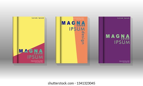 Background of abstract book cover layout. For brochures, magazines, vector templates, etc. Modern designs form geometric patterns in EPS 10