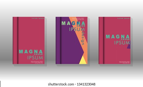 Background of abstract book cover layout. For brochures, magazines, vector templates, etc. Modern designs form geometric patterns in EPS 10