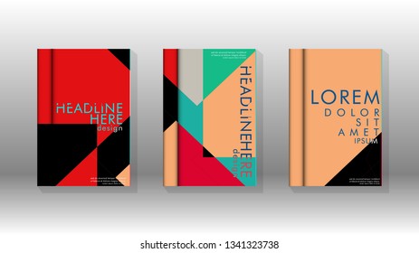 Background Abstract Book Cover Layout Brochures Stock Vector (Royalty ...