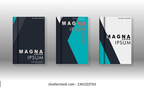 Background of abstract book cover layout. For brochures, magazines, vector templates, etc. Modern designs form geometric patterns in EPS 10