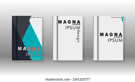 Background of abstract book cover layout. For brochures, magazines, vector templates, etc. Modern designs form geometric patterns in EPS 10