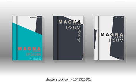 Background of abstract book cover layout. For brochures, magazines, vector templates, etc. Modern designs form geometric patterns in EPS 10