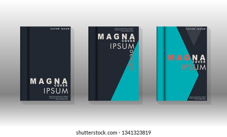 Background of abstract book cover layout. For brochures, magazines, vector templates, etc. Modern designs form geometric patterns in EPS 10