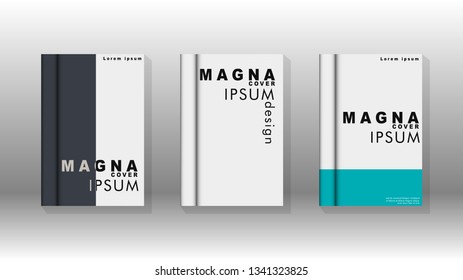 Background of abstract book cover layout. For brochures, magazines, vector templates, etc. Modern designs form geometric patterns in EPS 10