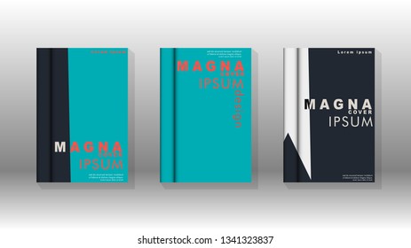 Background of abstract book cover layout. For brochures, magazines, vector templates, etc. Modern designs form geometric patterns in EPS 10
