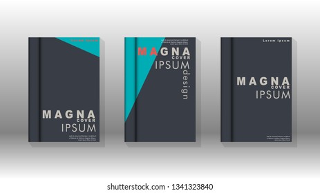 Background of abstract book cover layout. For brochures, magazines, vector templates, etc. Modern designs form geometric patterns in EPS 10
