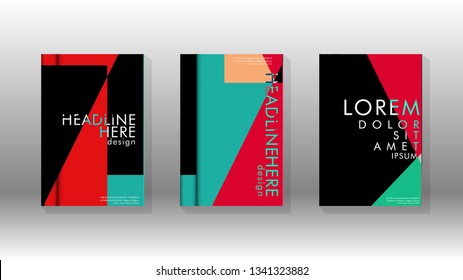 Background of abstract book cover layout. For brochures, magazines, vector templates, etc. Modern designs form geometric patterns in EPS 10