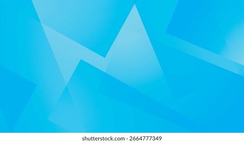 Background with abstract bright blue geometric shapes