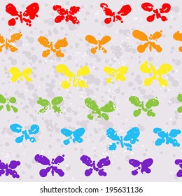 Fondo con mariposa abstracta. Patrón transparente