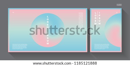 Background abstract candy pink and blue with A4 poster. Vector Illustration EPS10.