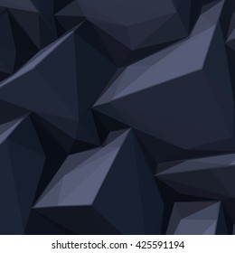 Background with abstract cartoon styled black cubes
