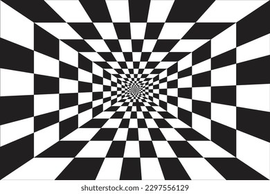 Background with abstract chess lines