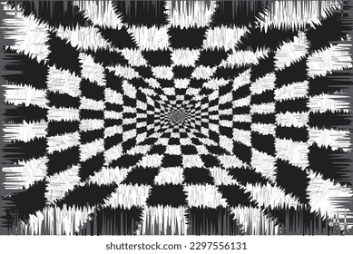 Background with abstract chess lines