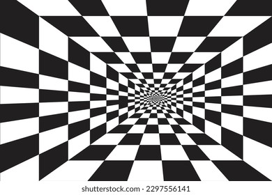 Background with abstract chess lines