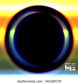Background abstract circle glitch. Banner multicolor gradient. Vector illustration. Conceptual design. Geometric texture.