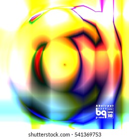Background abstract circle glitch. Banner multicolor gradient. Vector illustration. Conceptual design. Geometric texture.