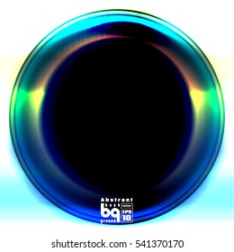 Background abstract circle glitch. Banner multicolor gradient. Vector illustration. Conceptual design. Geometric texture.