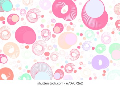 Background abstract circle pattern for design. No overlapping. Vector illustration graphic.