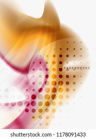 Background abstract color flow, liquid design, vector