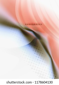 Flujo de color abstracto de fondo, diseño líquido, vector