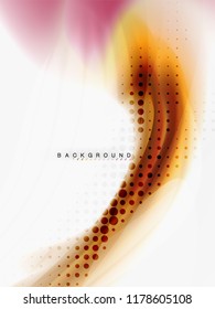 Background abstract color flow, liquid design, vector