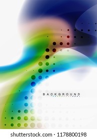 Background abstract color flow, liquid design, vector