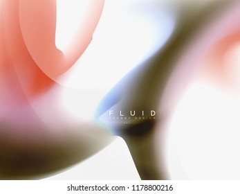 Background abstract color flow, liquid design, vector