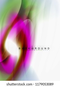 Background abstract color flow, liquid design, vector