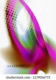Flujo de color abstracto de fondo, diseño líquido, vector