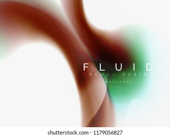 Background abstract color flow, liquid design, vector