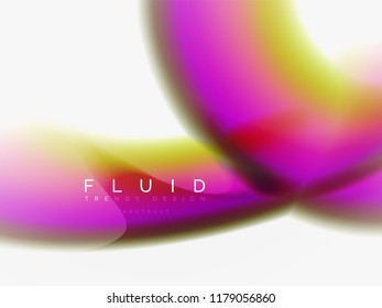 Abstrakter Hintergrundfarbfluss, flüssiger Aufbau, Vektorgrafik