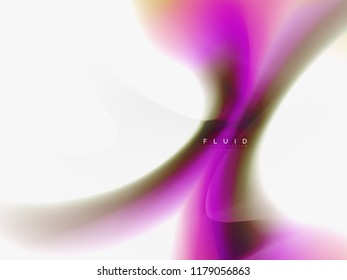 Abstrakter Hintergrundfarbfluss, flüssiger Aufbau, Vektorgrafik