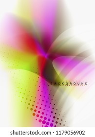 Background abstract color flow, liquid design, vector