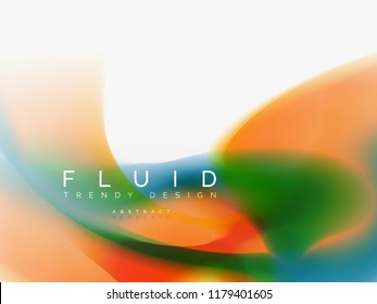 Background abstract color flow, liquid design, vector