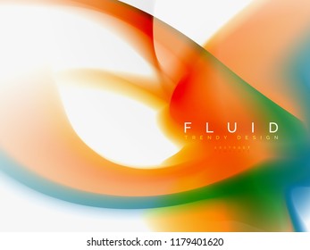 Background abstract color flow, liquid design, vector