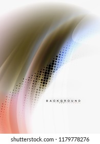 Flujo de color abstracto de fondo, diseño líquido, vector