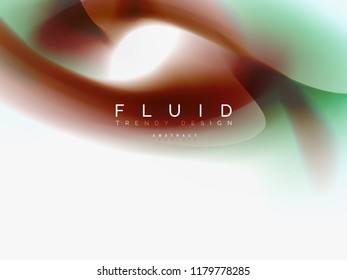 Background abstract color flow, liquid design, vector