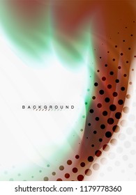 Flujo de color abstracto de fondo, diseño líquido, vector