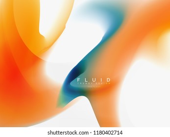 Flujo de color abstracto de fondo, diseño líquido, vector
