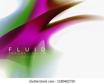 Background abstract color flow, liquid design, vector