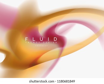 Background abstract color flow, liquid design, vector
