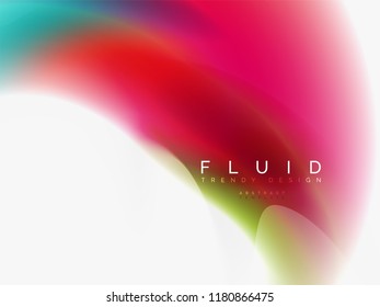 Background abstract color flow, liquid design, vector
