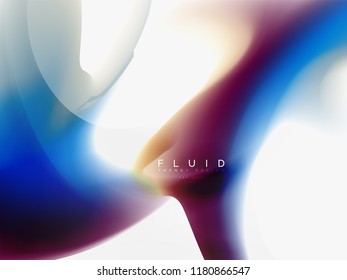 Background abstract color flow, liquid design, vector